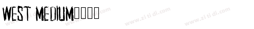 West Medium字体转换